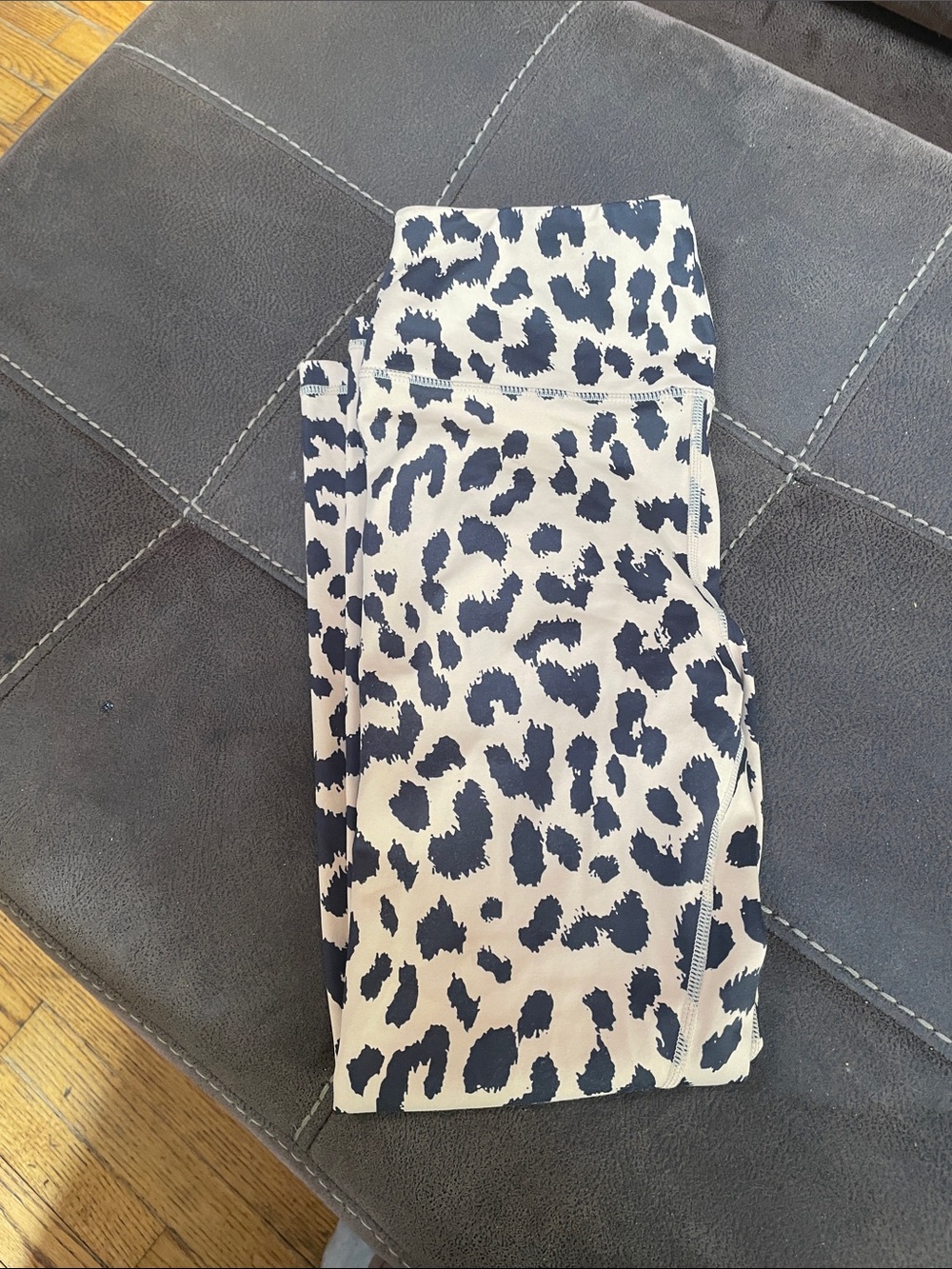 Woman’s animal print yoga pants
